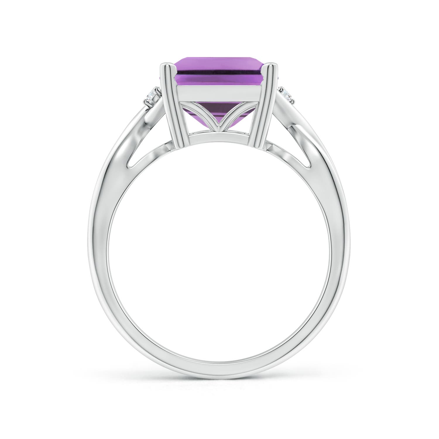 A - Amethyst / 4.03 CT / 14 KT White Gold