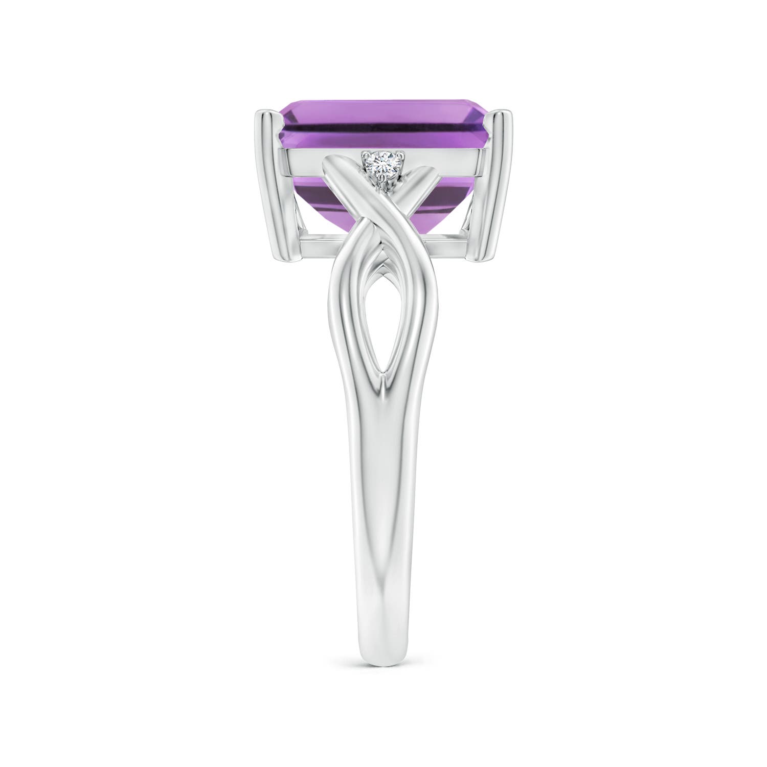 A - Amethyst / 4.03 CT / 14 KT White Gold