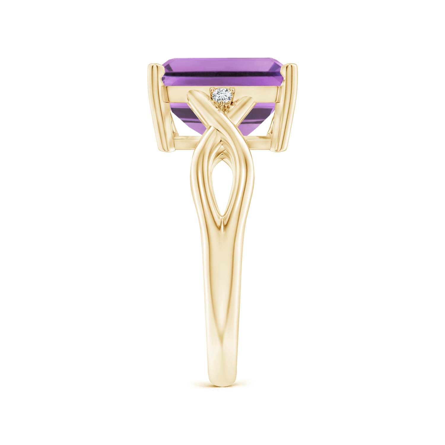 A - Amethyst / 4.03 CT / 14 KT Yellow Gold