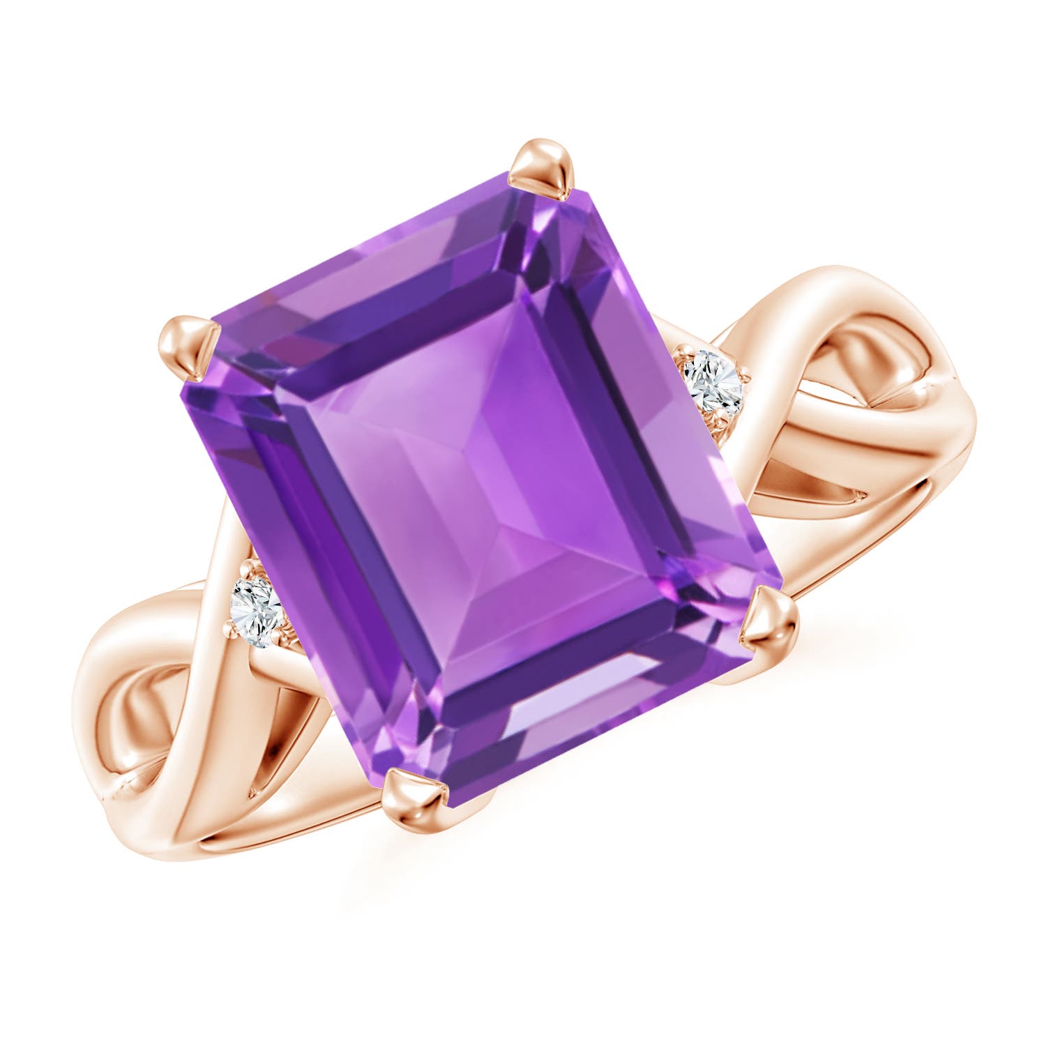 AA - Amethyst / 4.03 CT / 14 KT Rose Gold