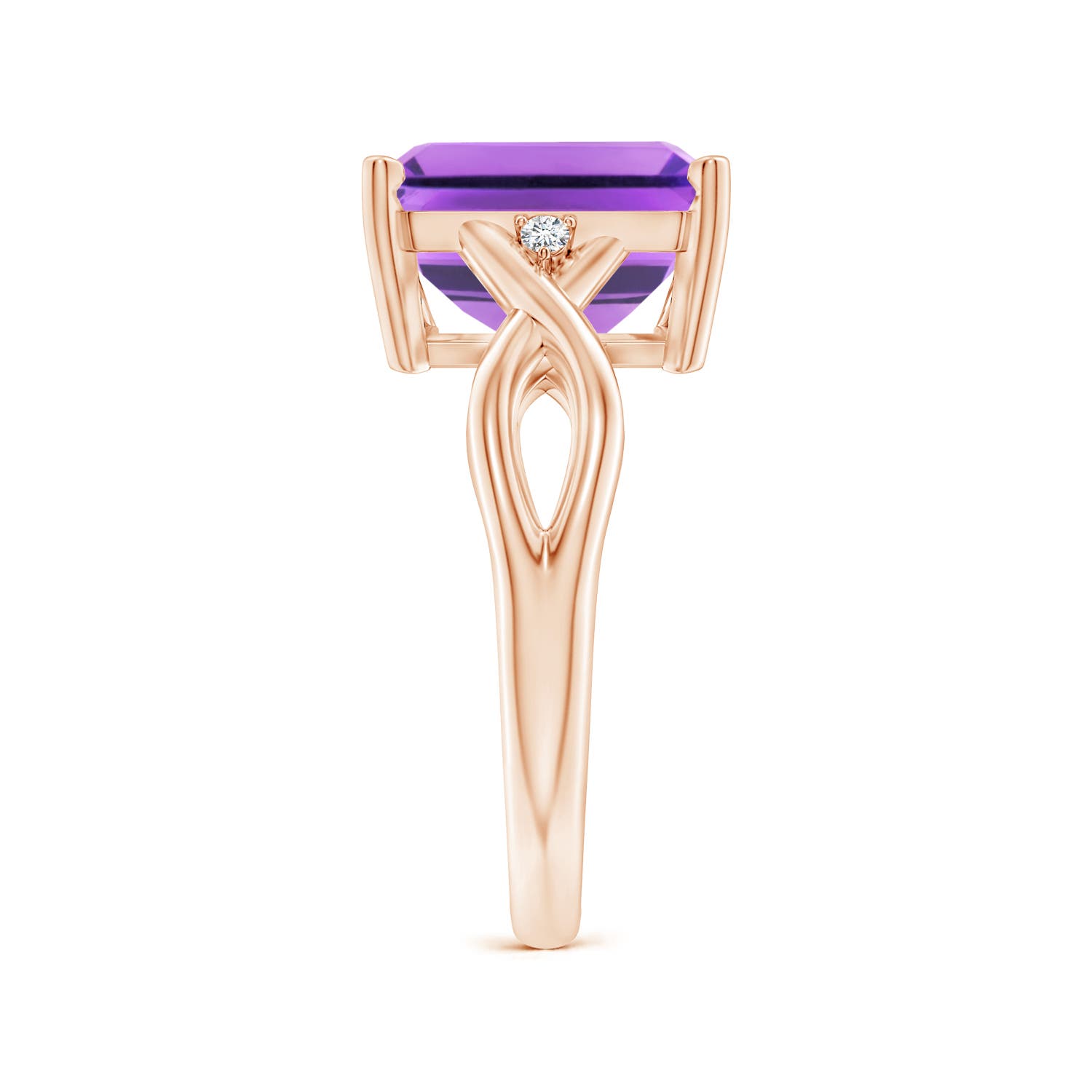 AA - Amethyst / 4.03 CT / 14 KT Rose Gold