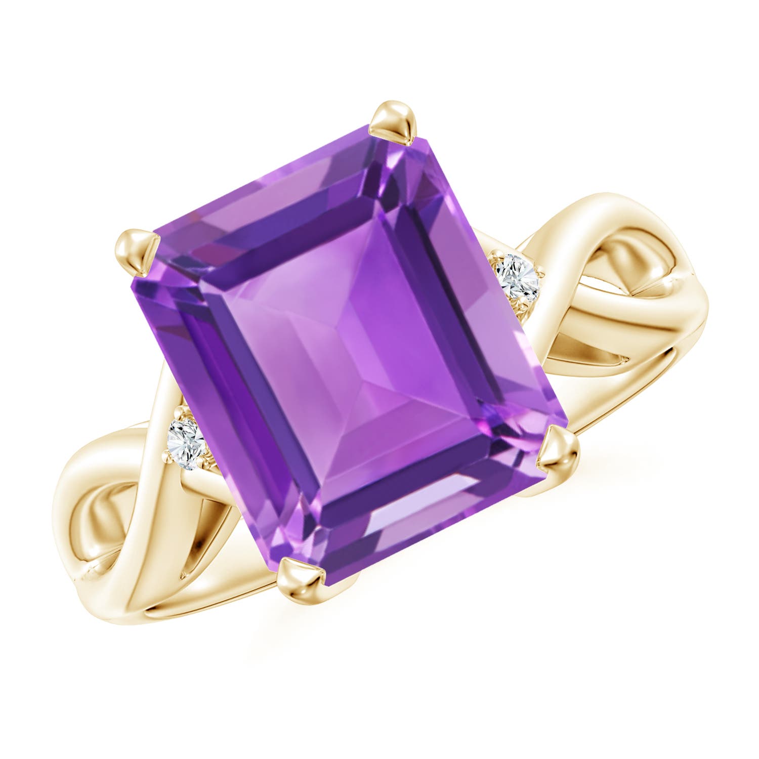 AA - Amethyst / 4.03 CT / 14 KT Yellow Gold