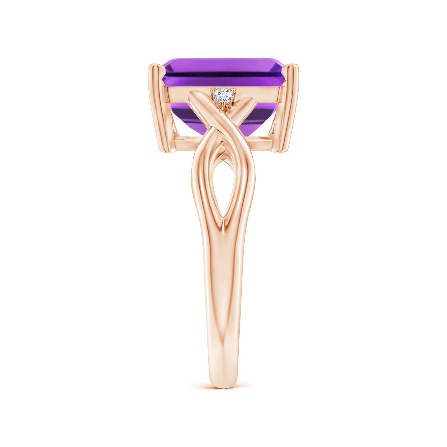 AAA - Amethyst / 4.03 CT / 14 KT Rose Gold