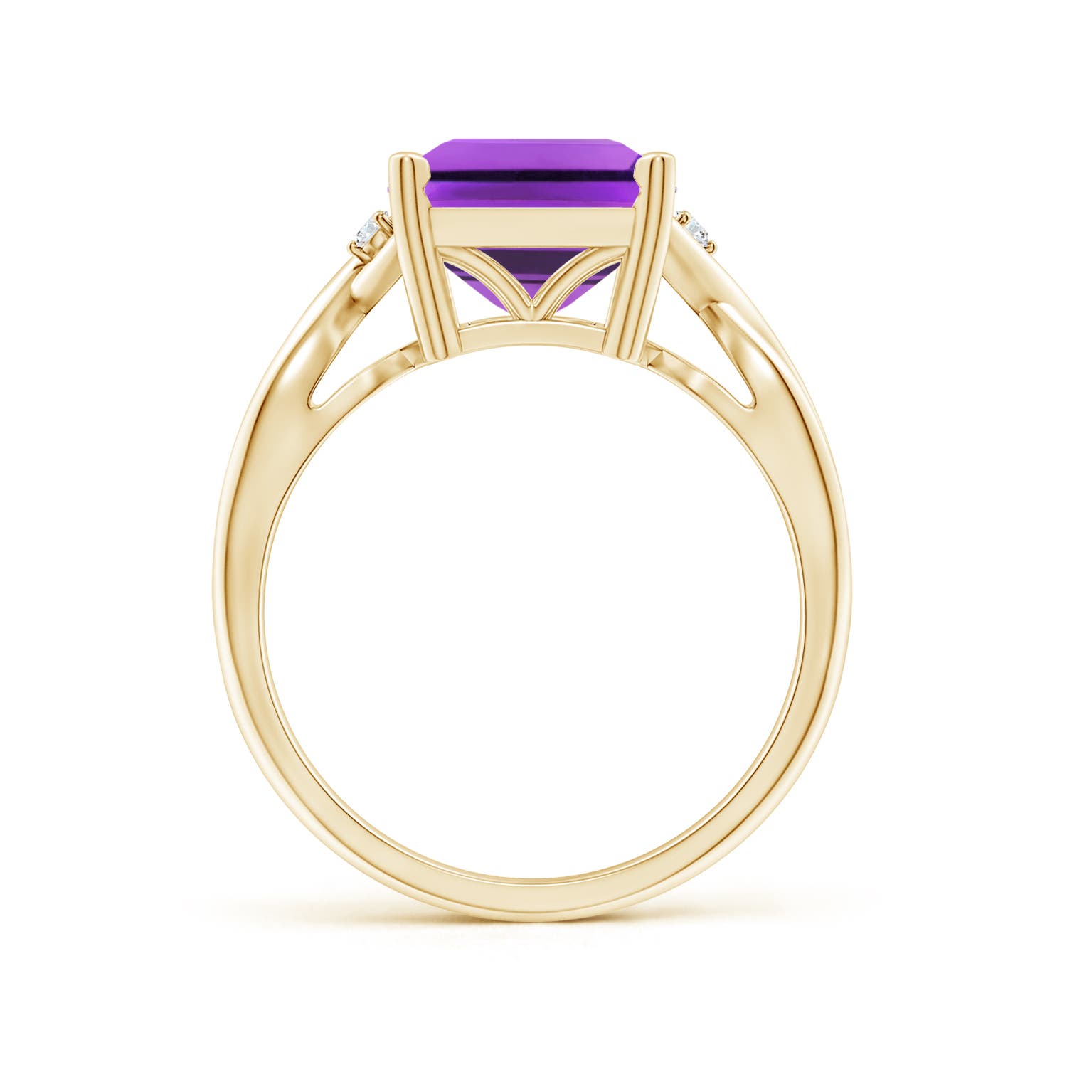 AAA - Amethyst / 4.03 CT / 14 KT Yellow Gold