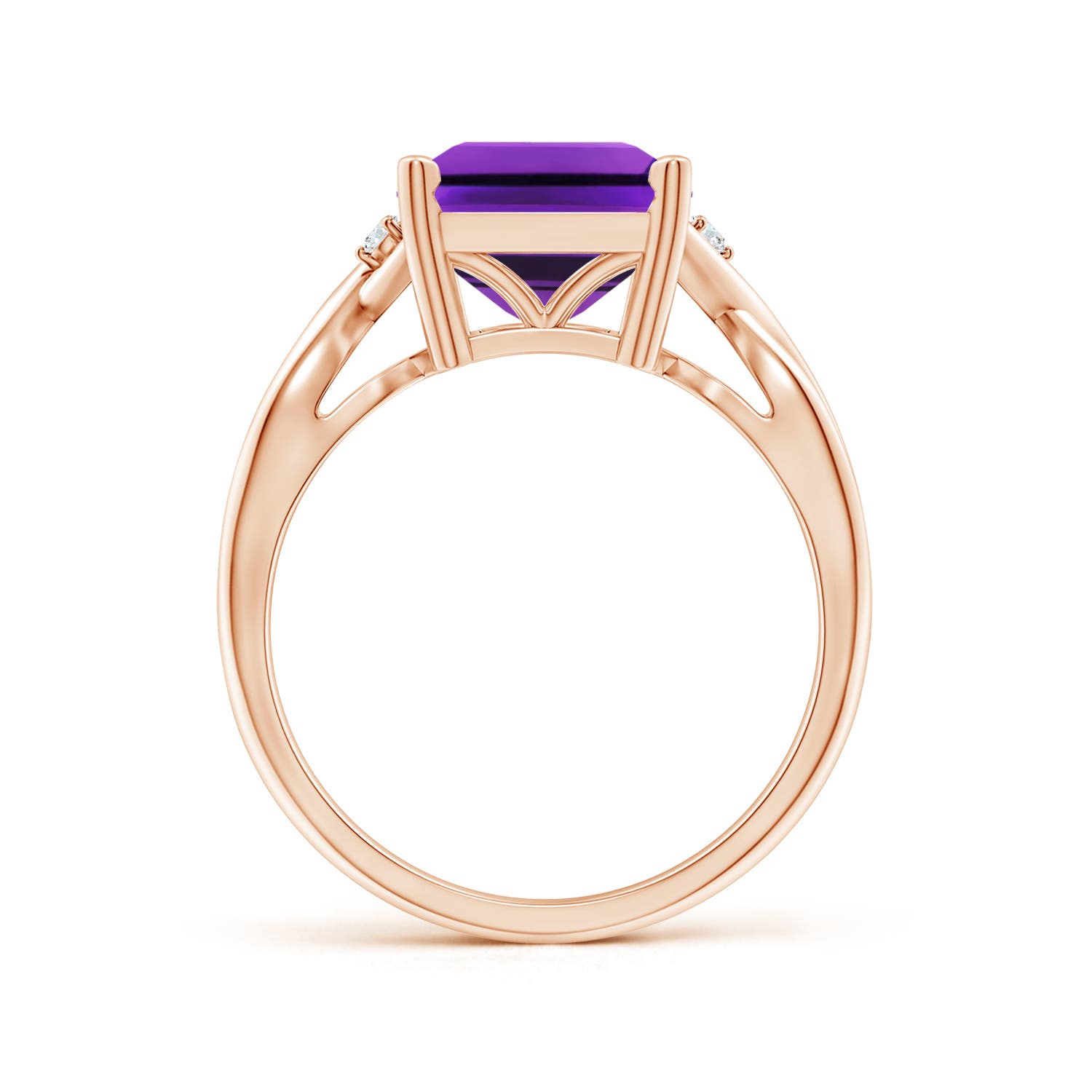 AAAA - Amethyst / 4.03 CT / 14 KT Rose Gold