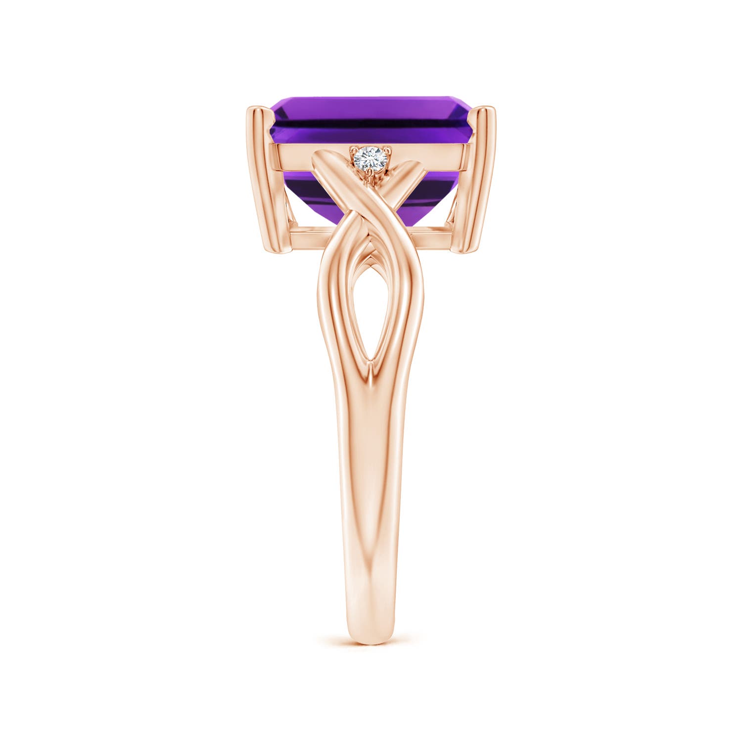 AAAA - Amethyst / 4.03 CT / 14 KT Rose Gold