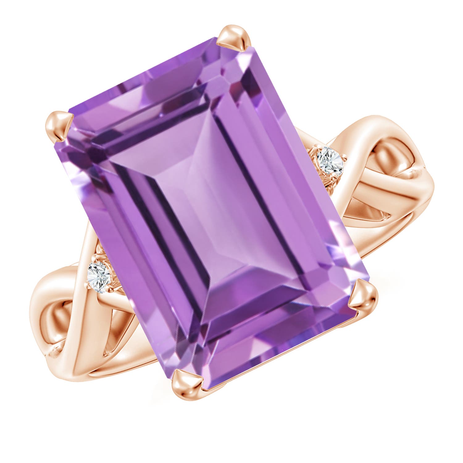 A - Amethyst / 6.53 CT / 14 KT Rose Gold