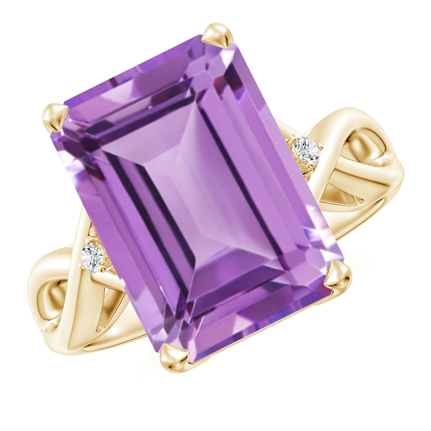 A - Amethyst / 6.53 CT / 14 KT Yellow Gold