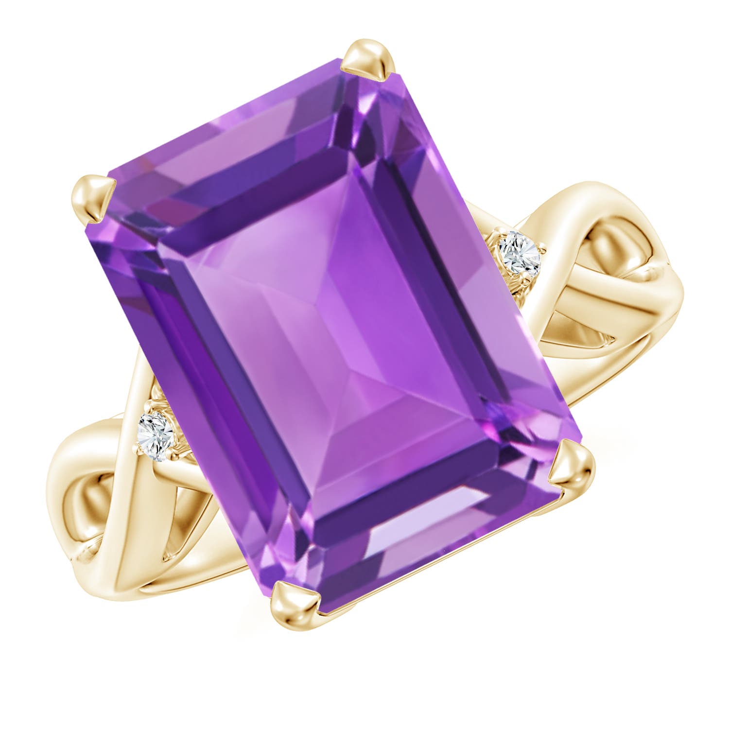 AA - Amethyst / 6.53 CT / 14 KT Yellow Gold