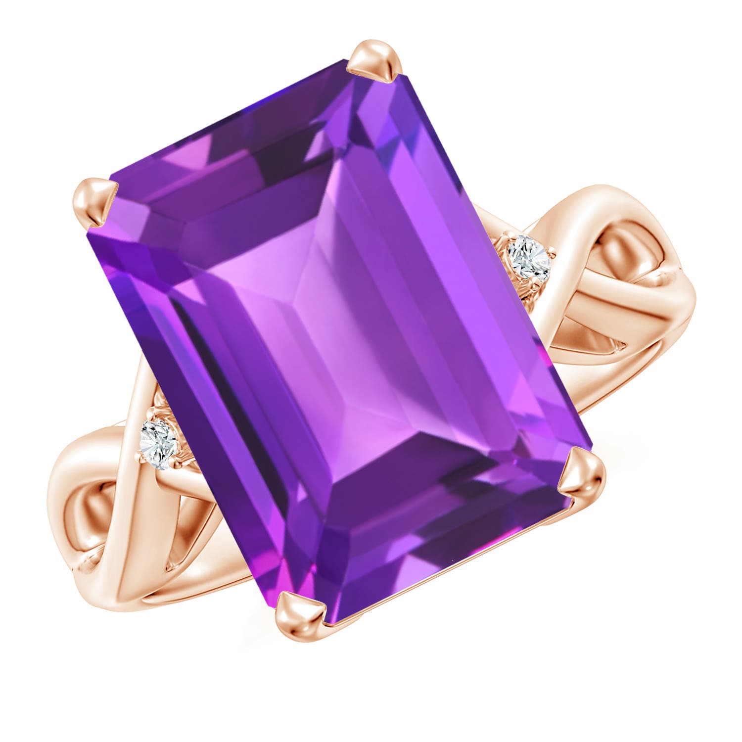 AAA - Amethyst / 6.53 CT / 14 KT Rose Gold