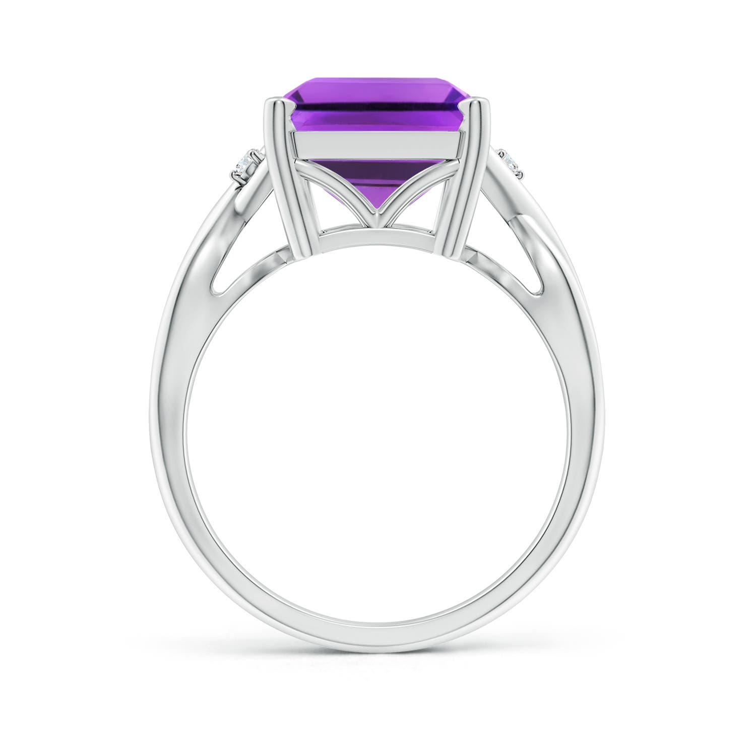 AAA - Amethyst / 6.53 CT / 14 KT White Gold