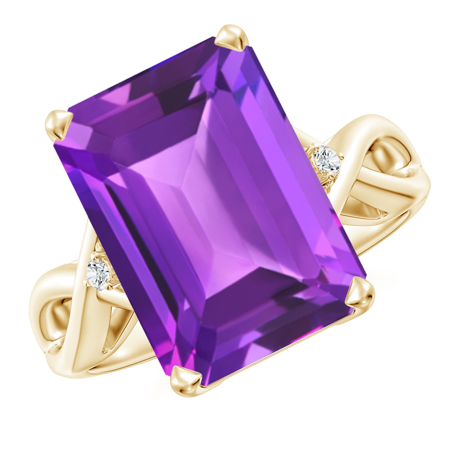 AAA - Amethyst / 6.53 CT / 14 KT Yellow Gold