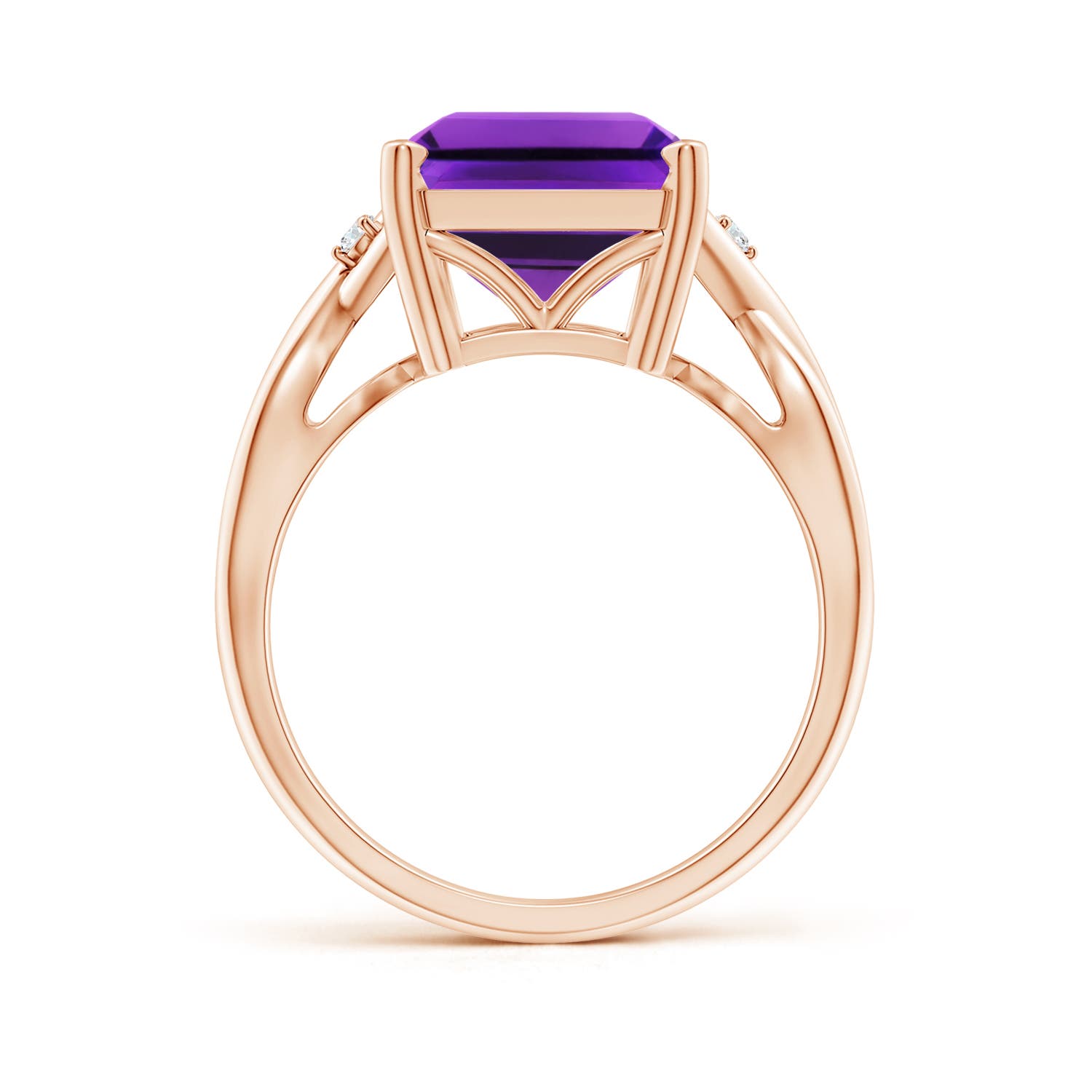 AAAA - Amethyst / 6.53 CT / 14 KT Rose Gold