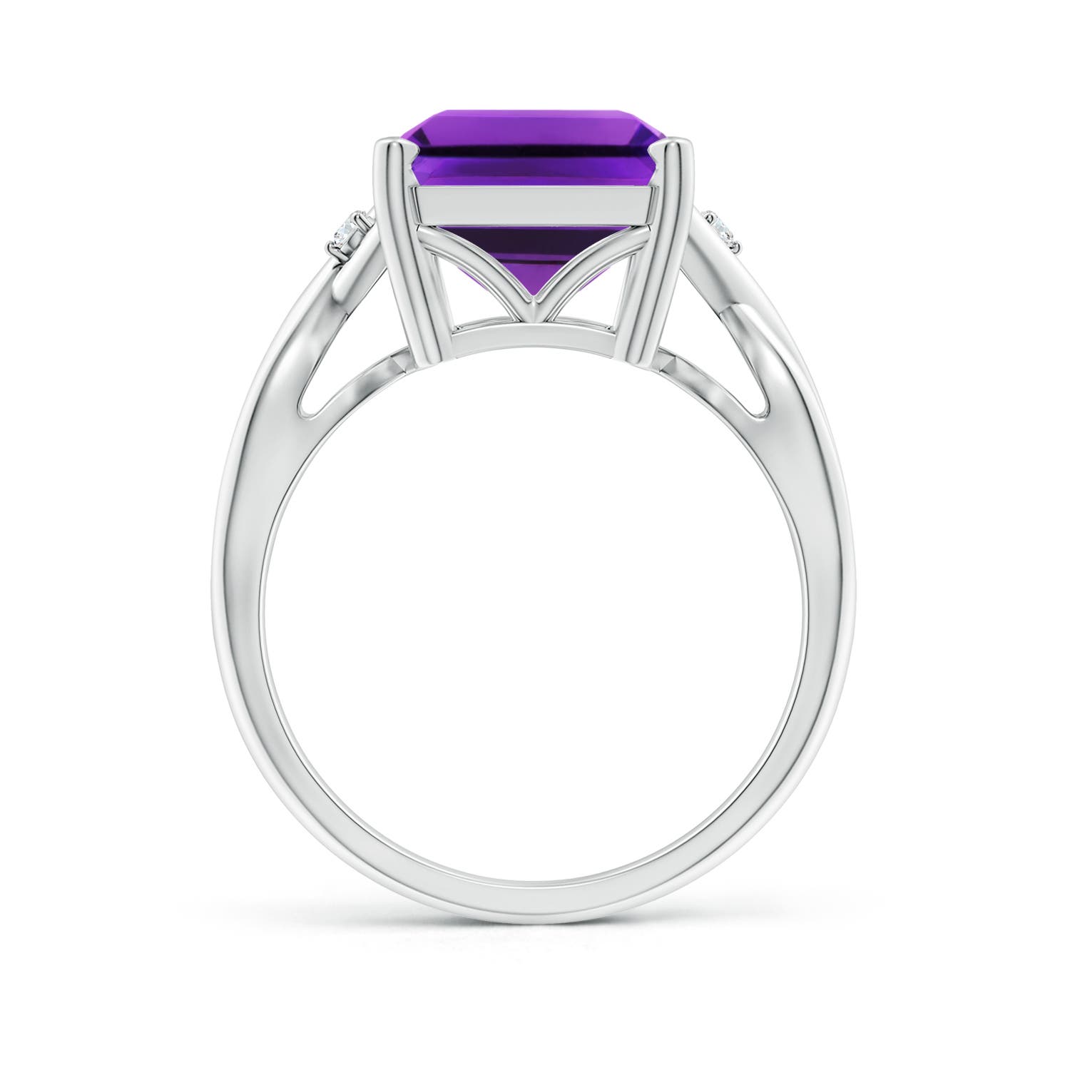 AAAA - Amethyst / 6.53 CT / 14 KT White Gold