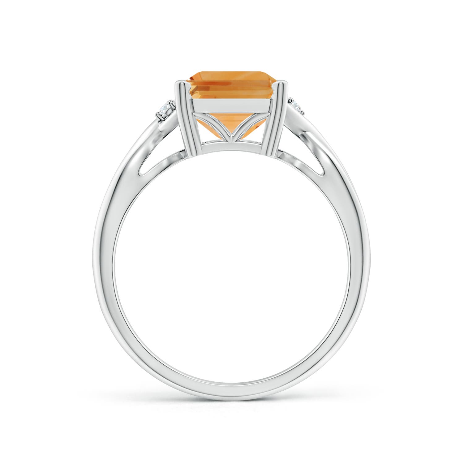 A - Citrine / 3.13 CT / 14 KT White Gold