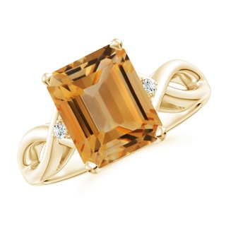 Emerald Cut A Citrine