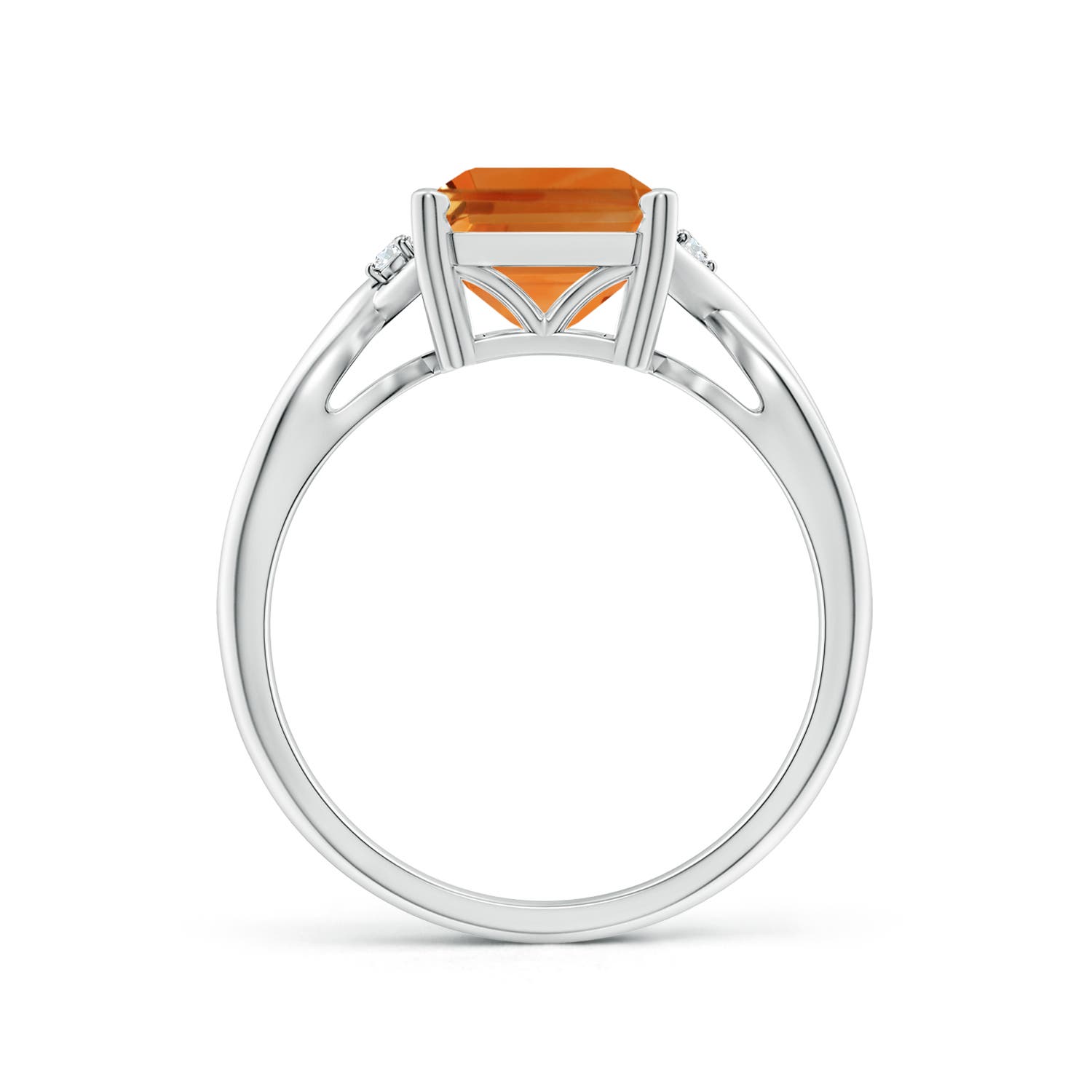 AAA - Citrine / 3.13 CT / 14 KT White Gold