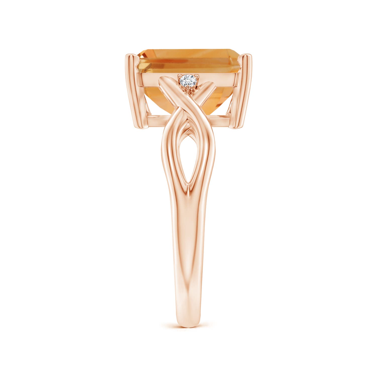 A - Citrine / 4.23 CT / 14 KT Rose Gold