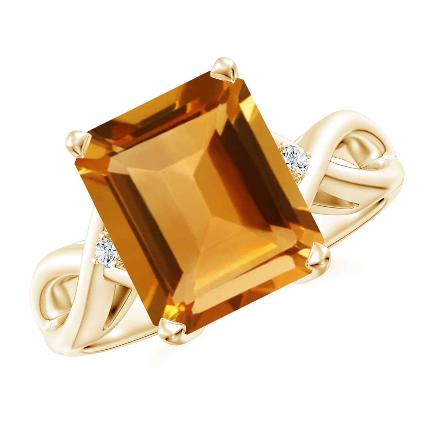 AA - Citrine / 4.23 CT / 14 KT Yellow Gold