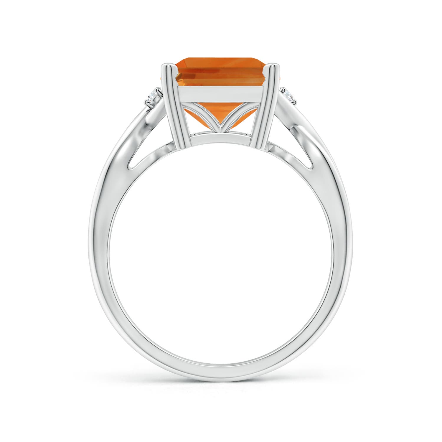 AAA - Citrine / 4.23 CT / 14 KT White Gold