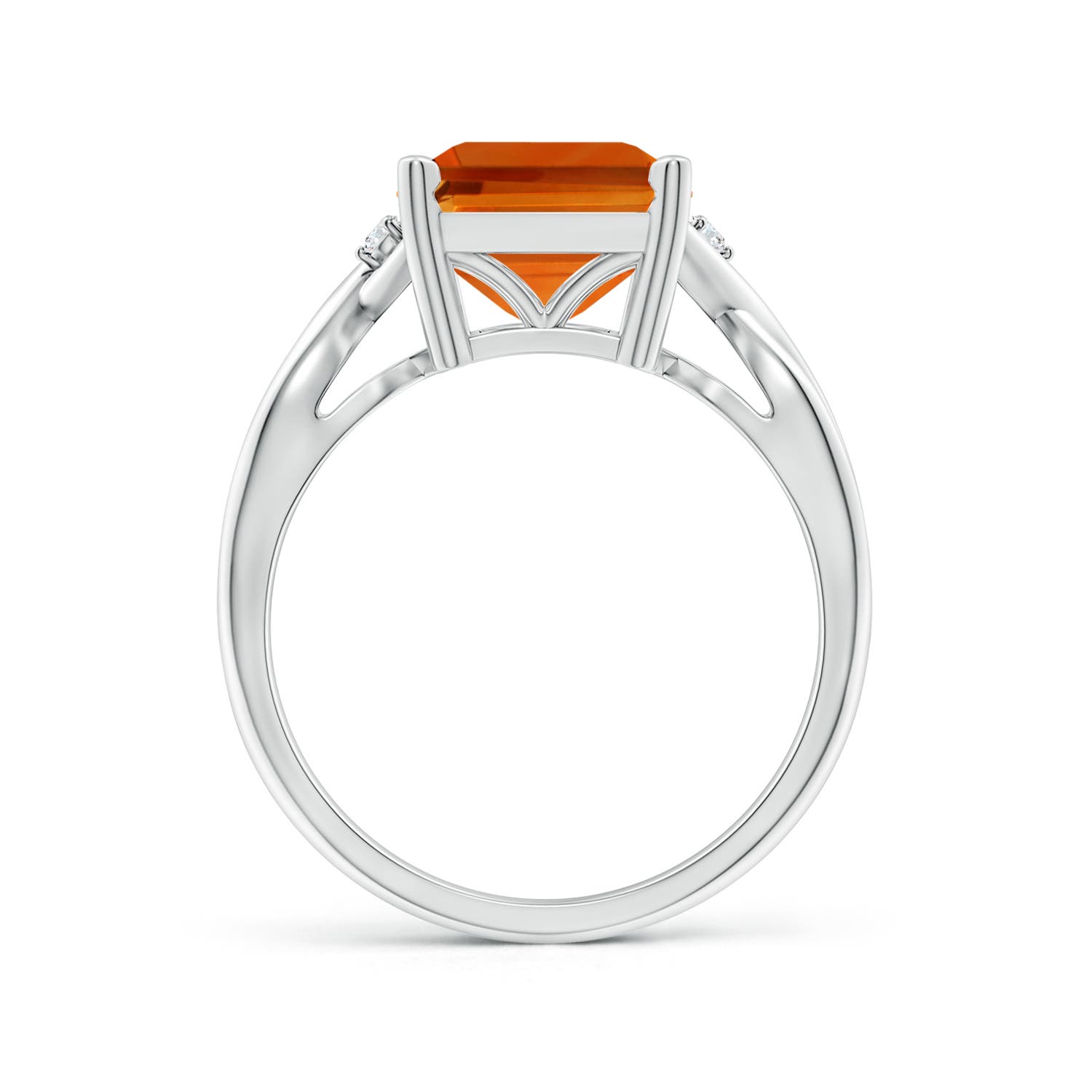 AAAA - Citrine / 4.23 CT / 14 KT White Gold