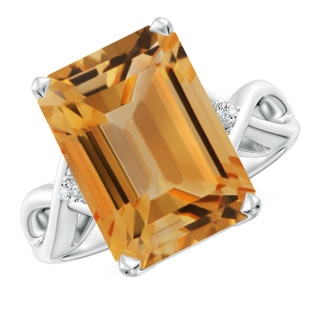 Emerald Cut A Citrine