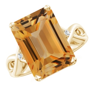 Emerald Cut A Citrine