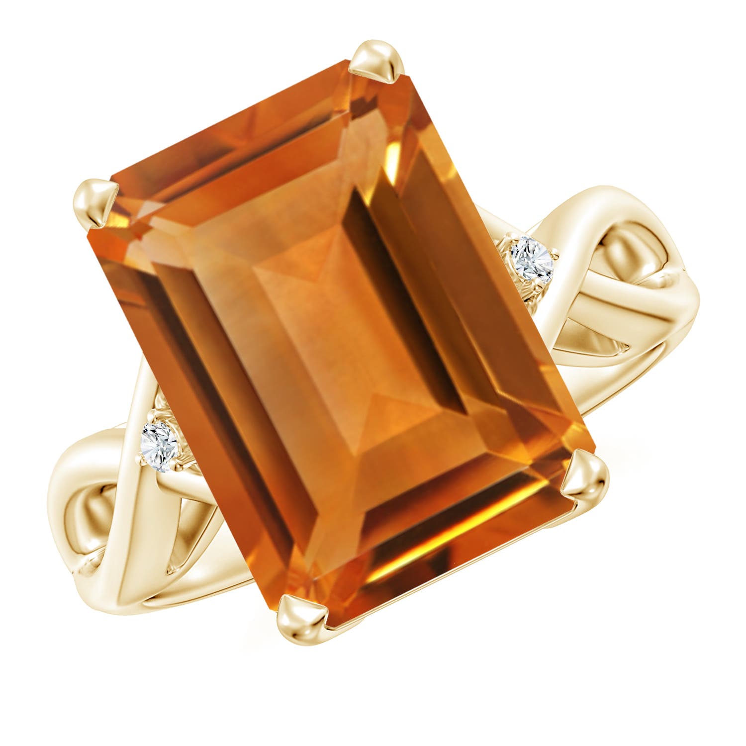 AAA - Citrine / 6.83 CT / 14 KT Yellow Gold