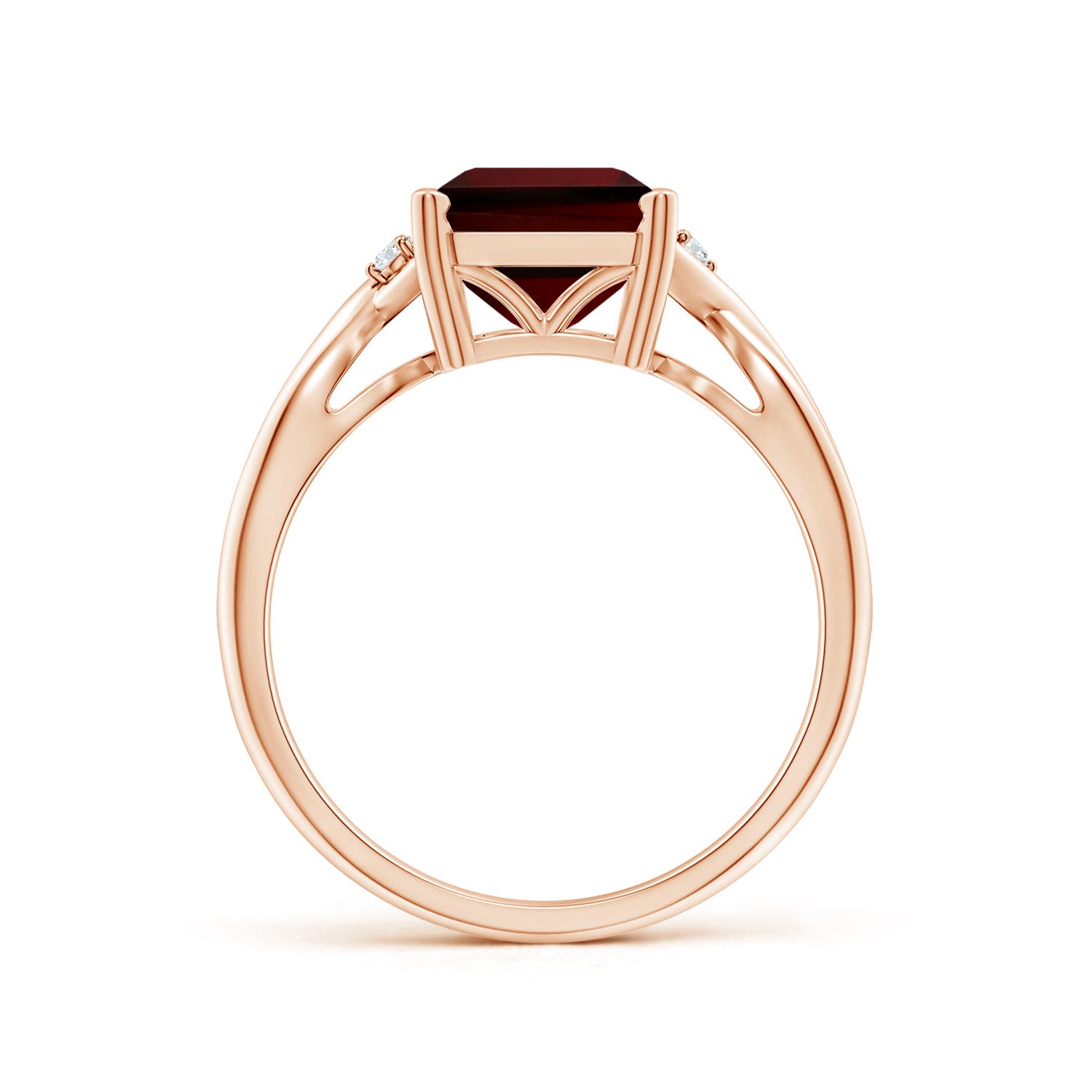 AA - Garnet / 4.03 CT / 14 KT Rose Gold