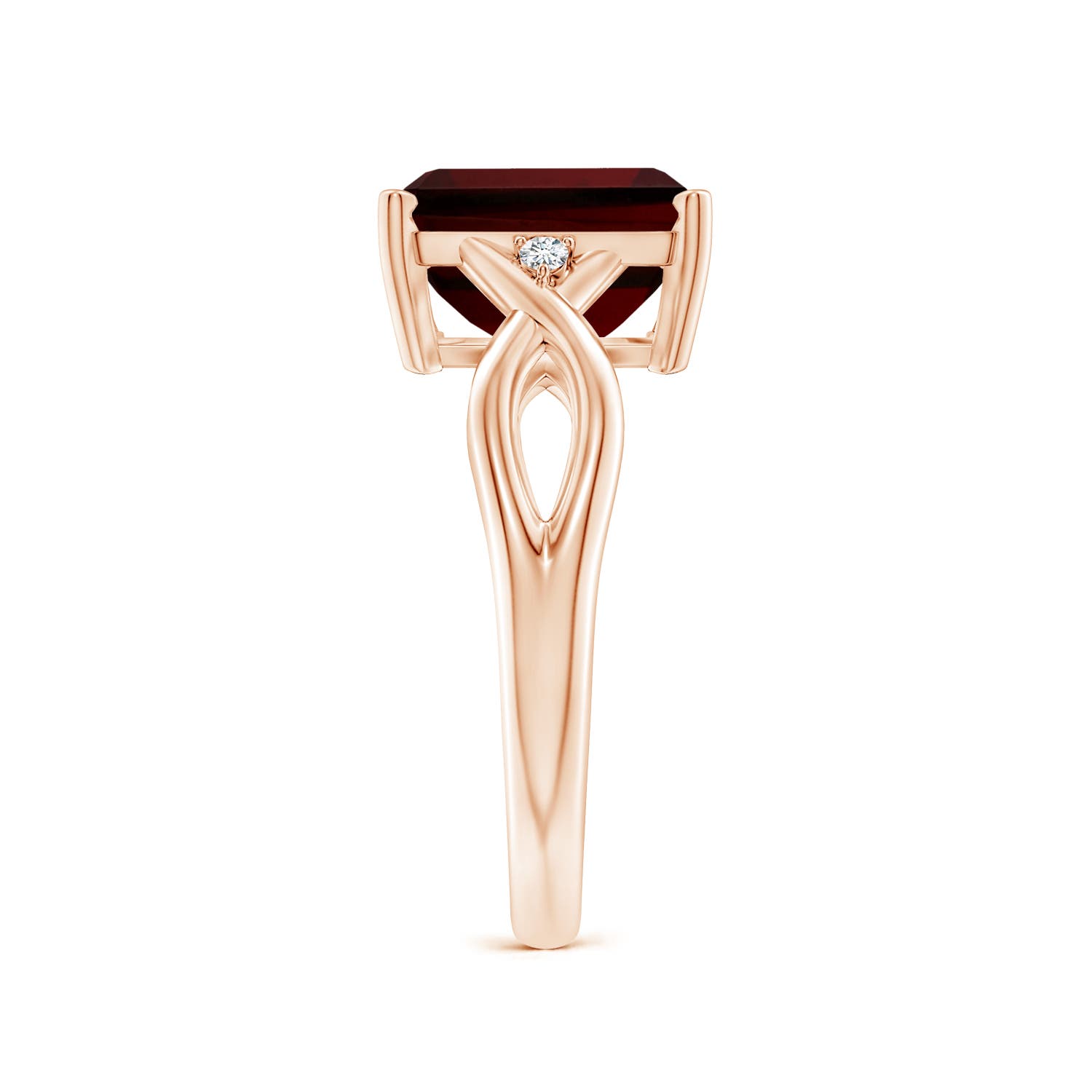 AA - Garnet / 4.03 CT / 14 KT Rose Gold