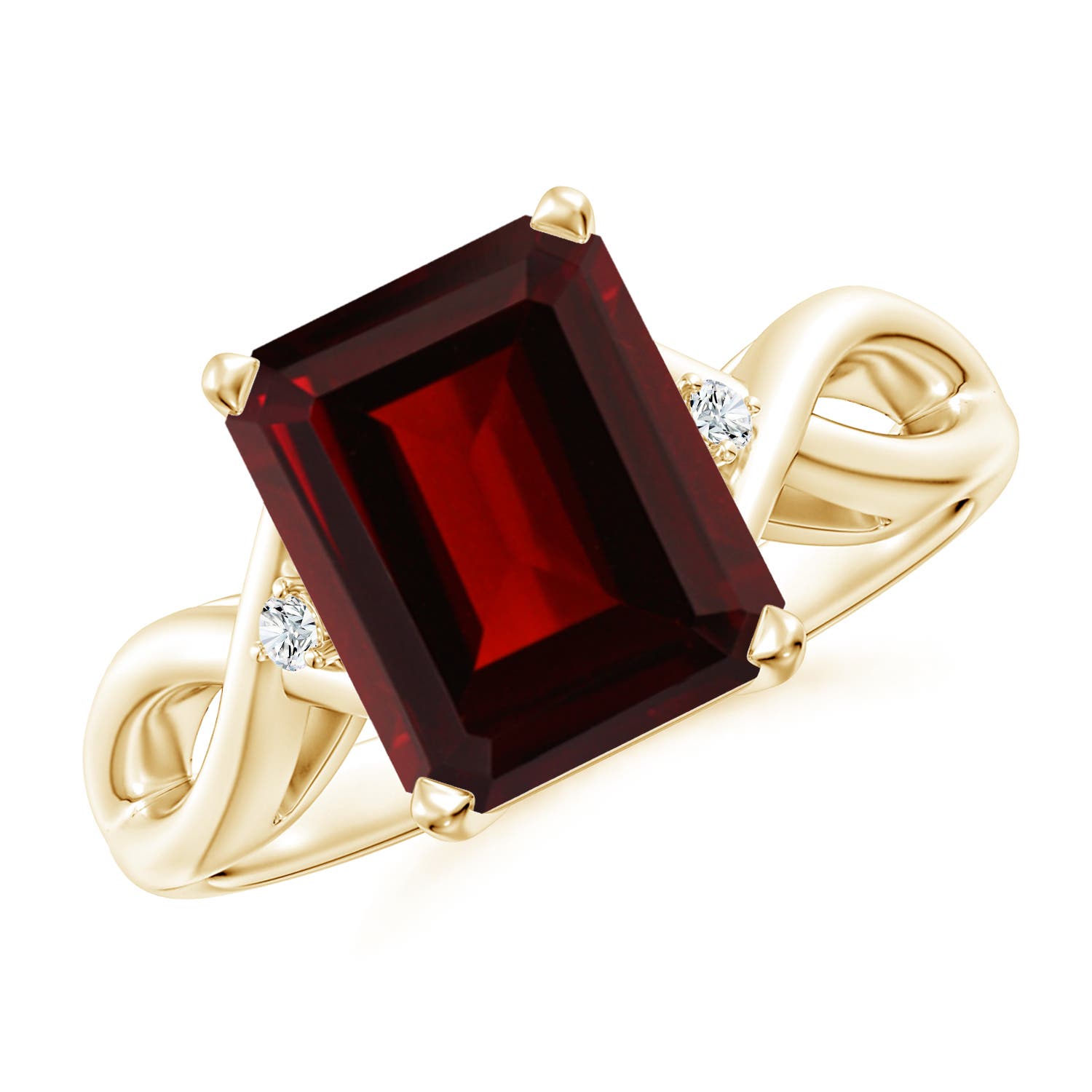 AA - Garnet / 4.03 CT / 14 KT Yellow Gold