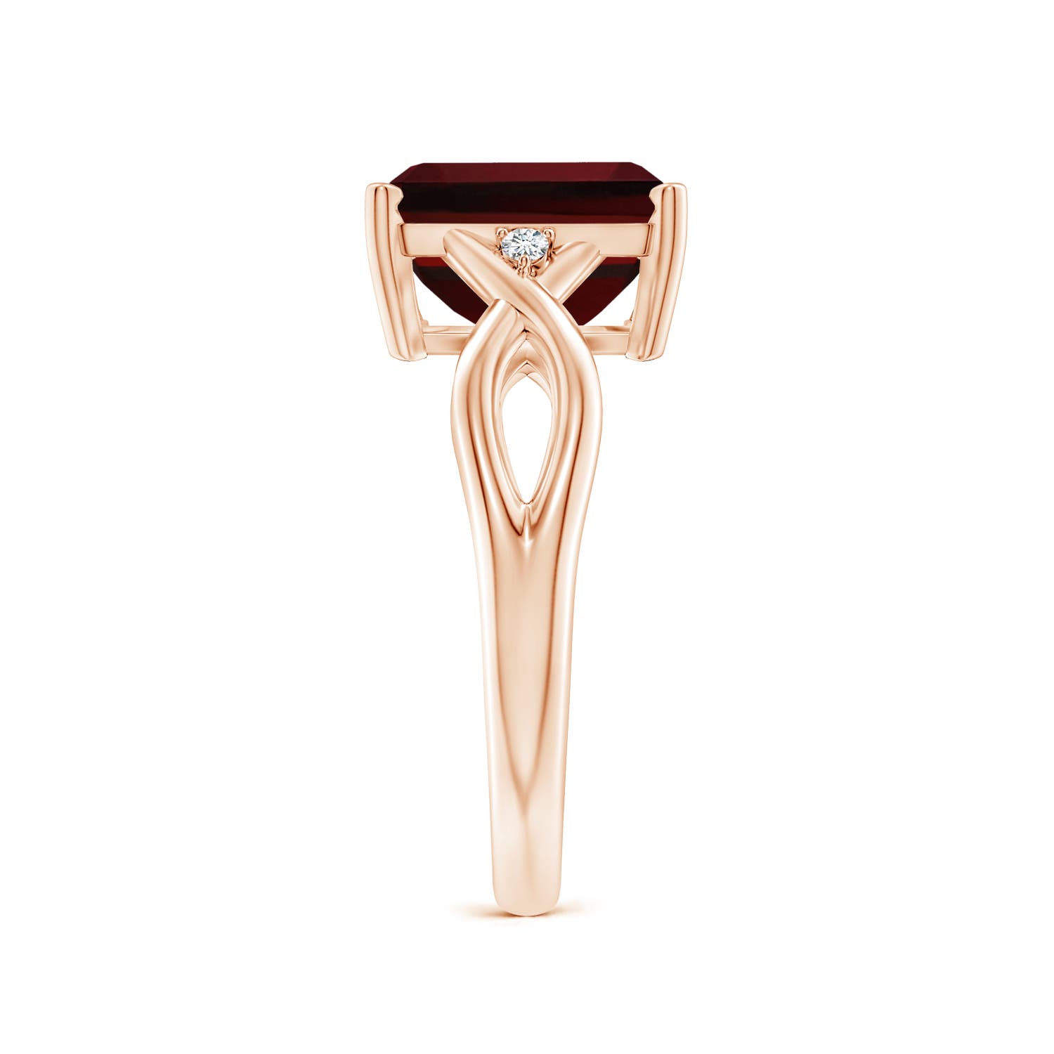 AAAA - Garnet / 4.03 CT / 14 KT Rose Gold