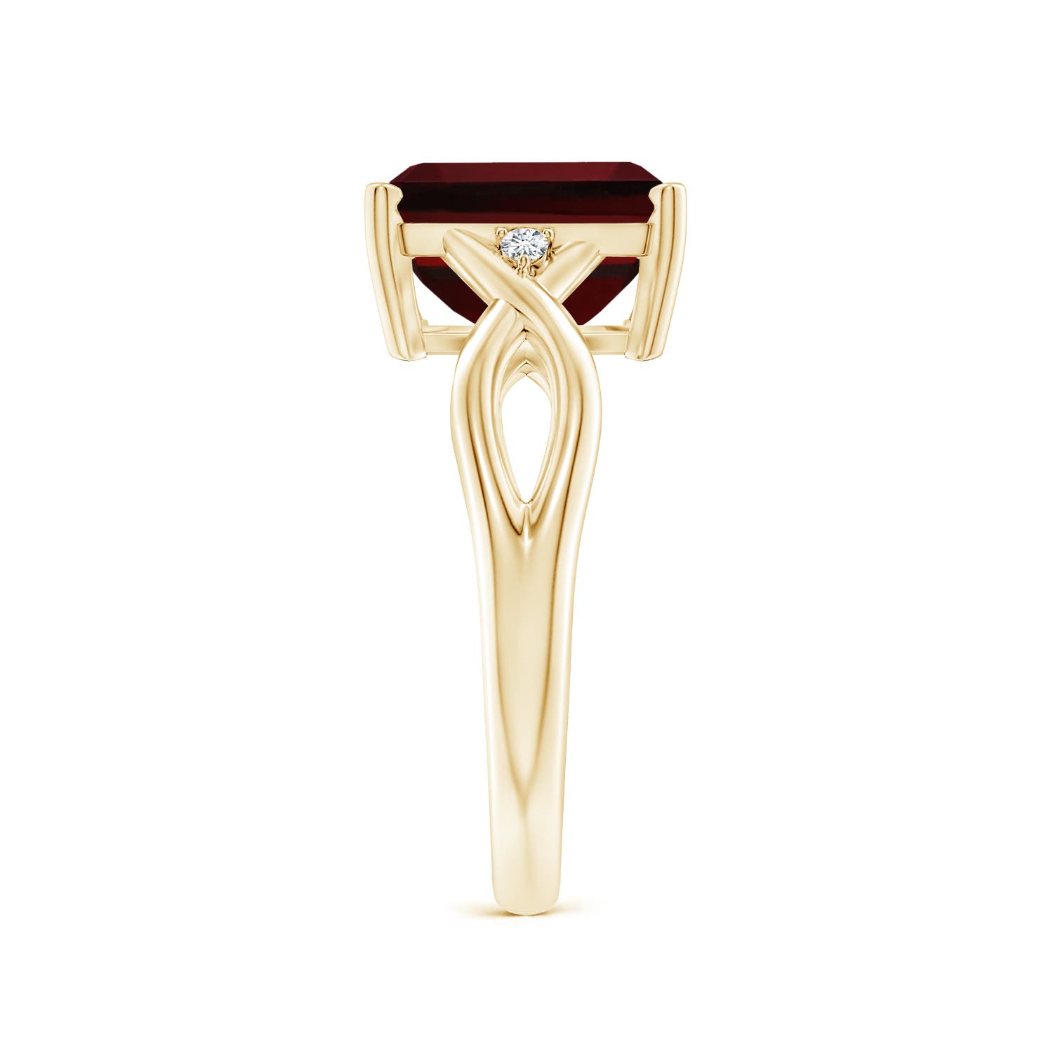 AAAA - Garnet / 4.03 CT / 14 KT Yellow Gold