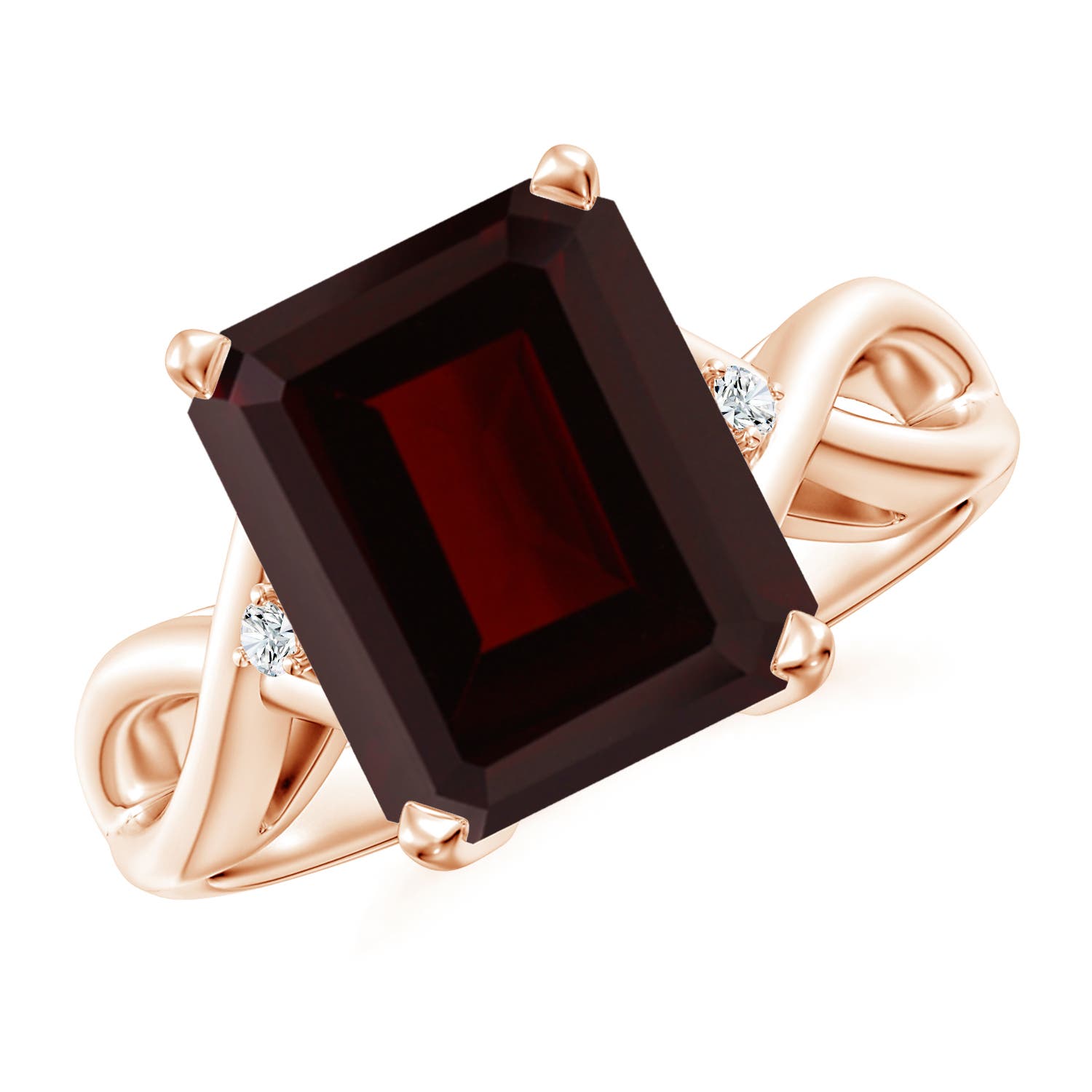 A - Garnet / 5.53 CT / 14 KT Rose Gold