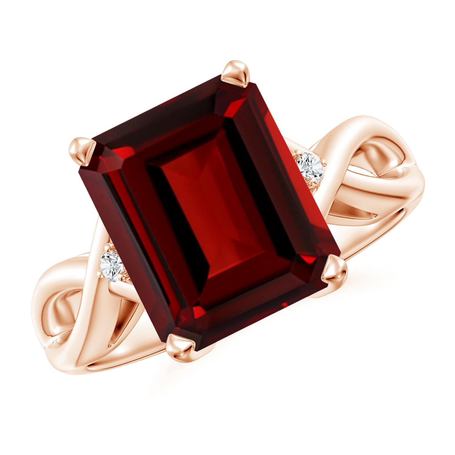 AAAA - Garnet / 5.53 CT / 14 KT Rose Gold