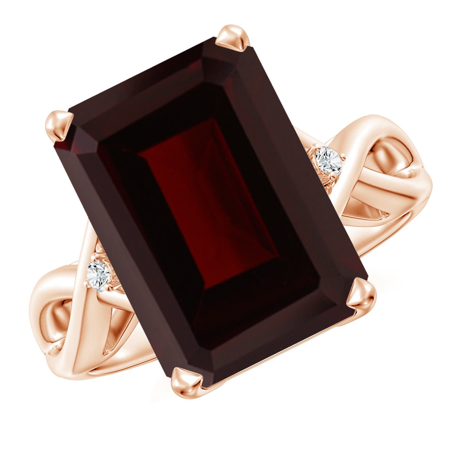 A - Garnet / 8.53 CT / 14 KT Rose Gold