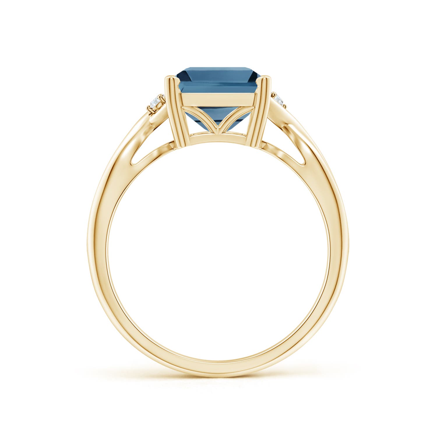 A - London Blue Topaz / 4.03 CT / 14 KT Yellow Gold