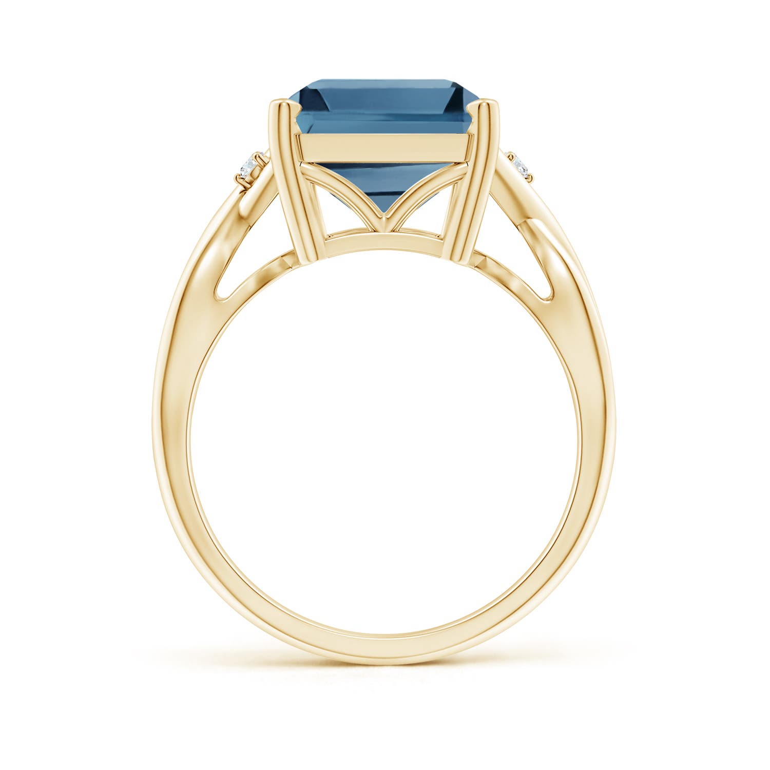 A - London Blue Topaz / 10.03 CT / 14 KT Yellow Gold