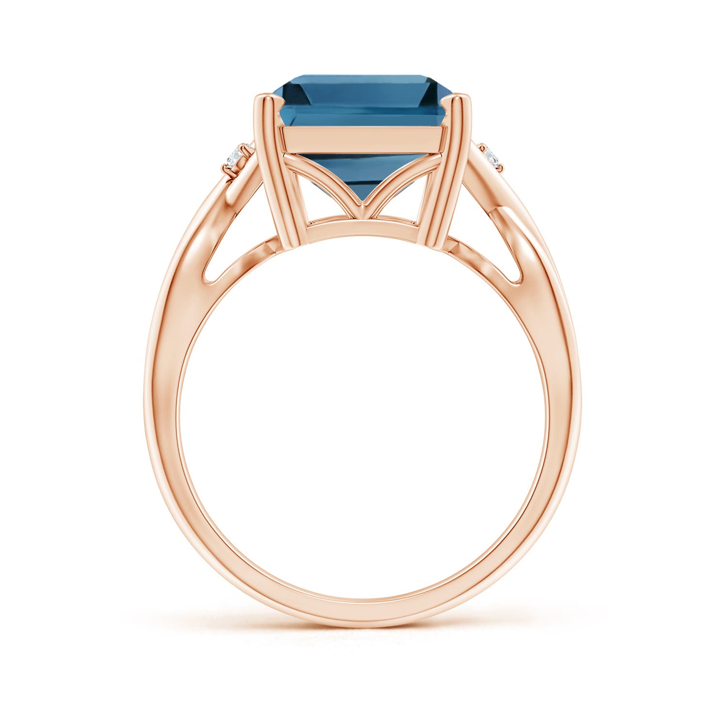 AA - London Blue Topaz / 10.03 CT / 14 KT Rose Gold