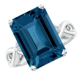 Emerald Cut AAA London Blue Topaz