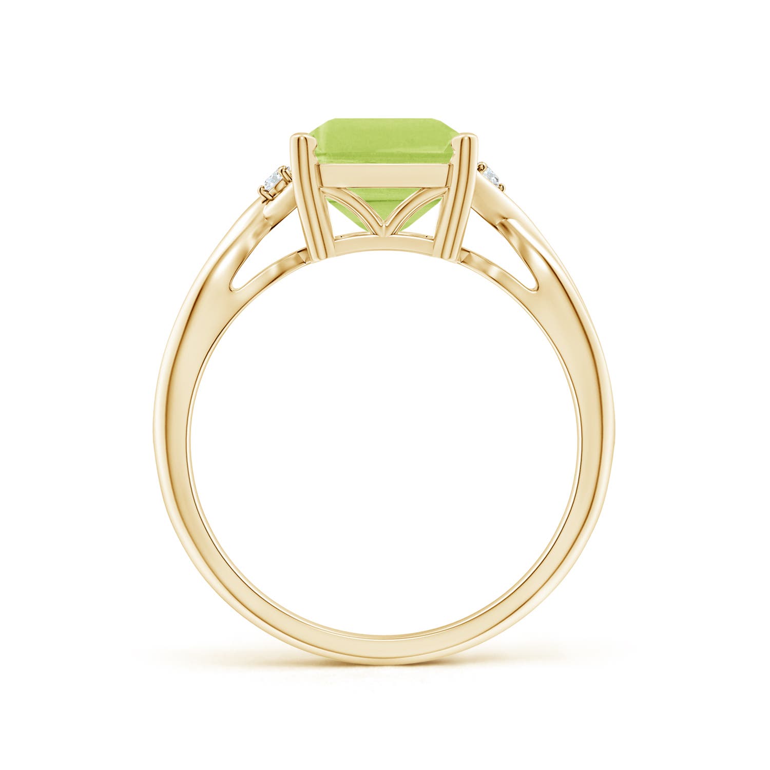 A - Peridot / 3.33 CT / 14 KT Yellow Gold