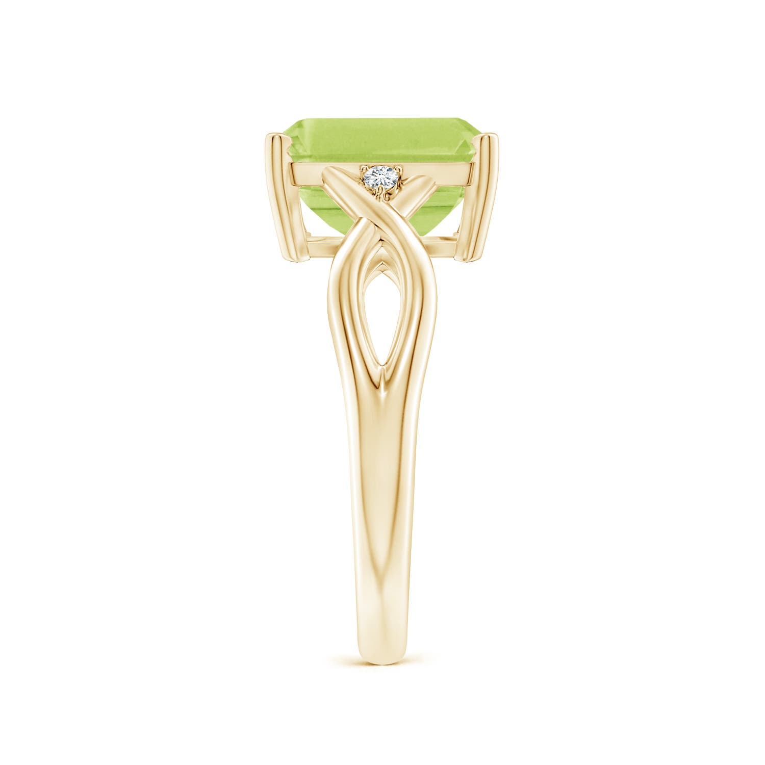 A - Peridot / 3.33 CT / 14 KT Yellow Gold