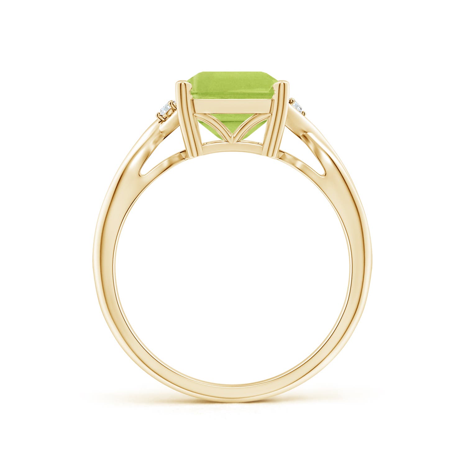 AA - Peridot / 3.33 CT / 14 KT Yellow Gold