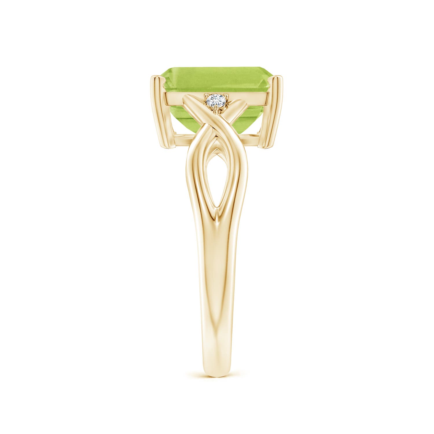 AA - Peridot / 3.33 CT / 14 KT Yellow Gold