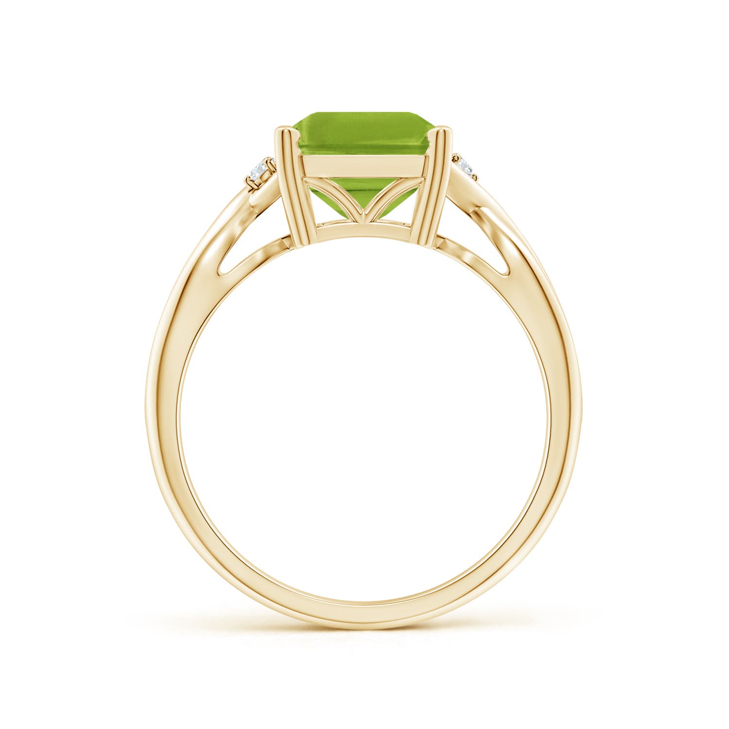 AAA - Peridot / 3.33 CT / 14 KT Yellow Gold