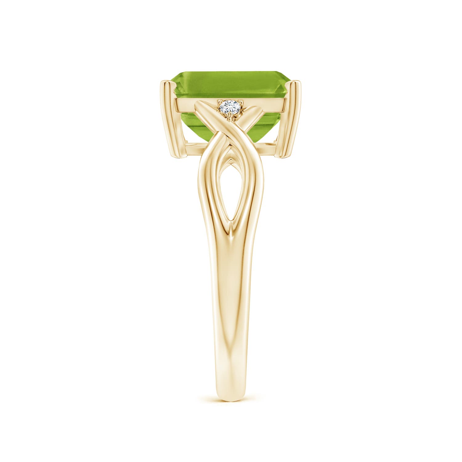 AAA - Peridot / 3.33 CT / 14 KT Yellow Gold