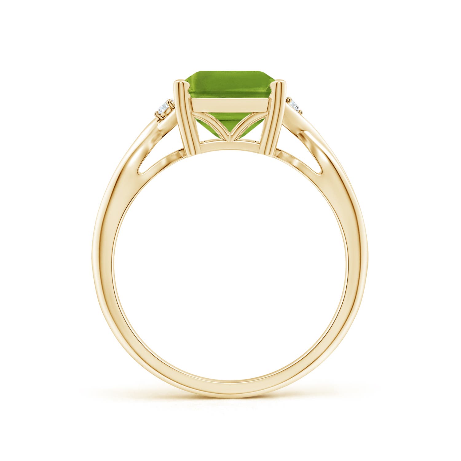 AAAA - Peridot / 3.33 CT / 14 KT Yellow Gold