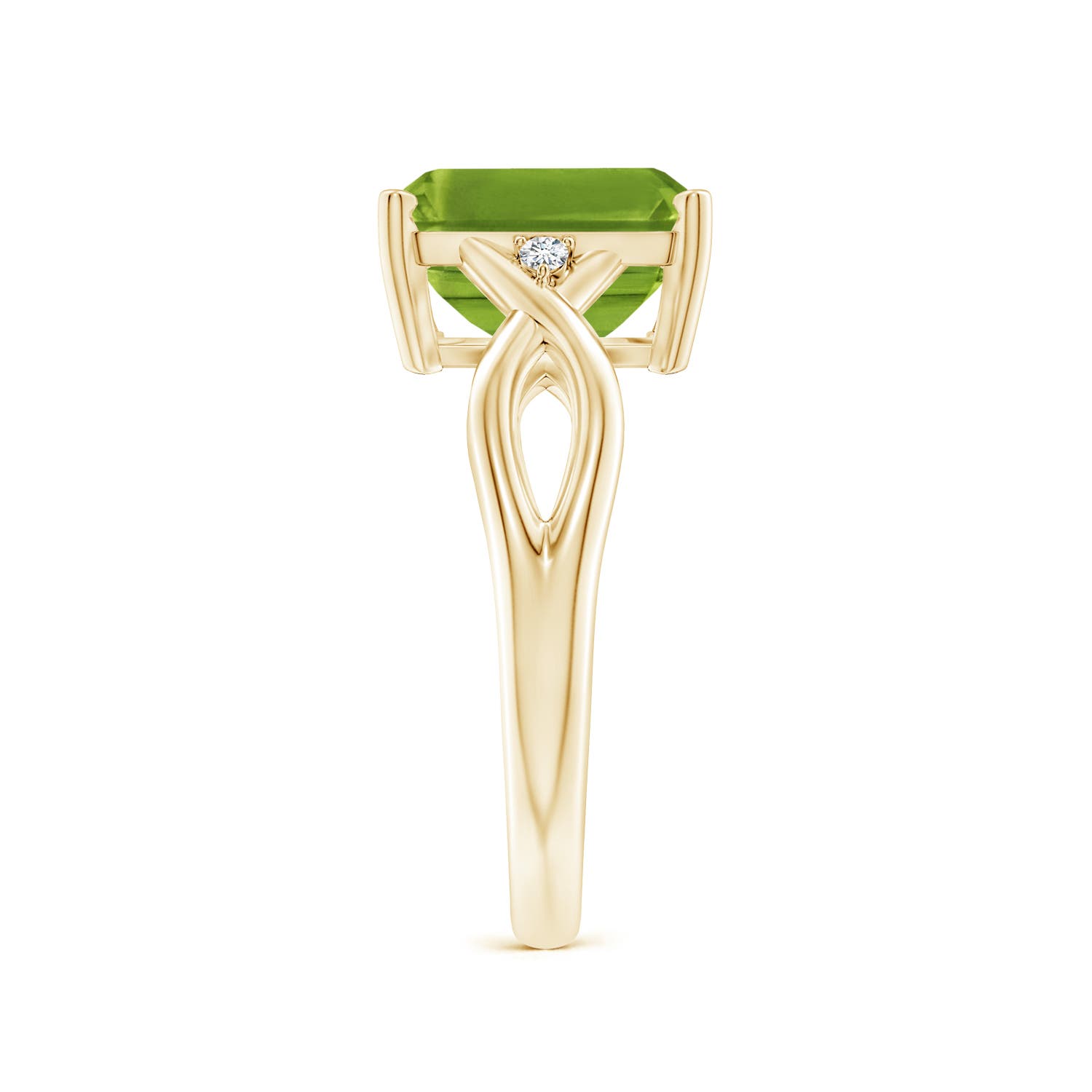 AAAA - Peridot / 3.33 CT / 14 KT Yellow Gold