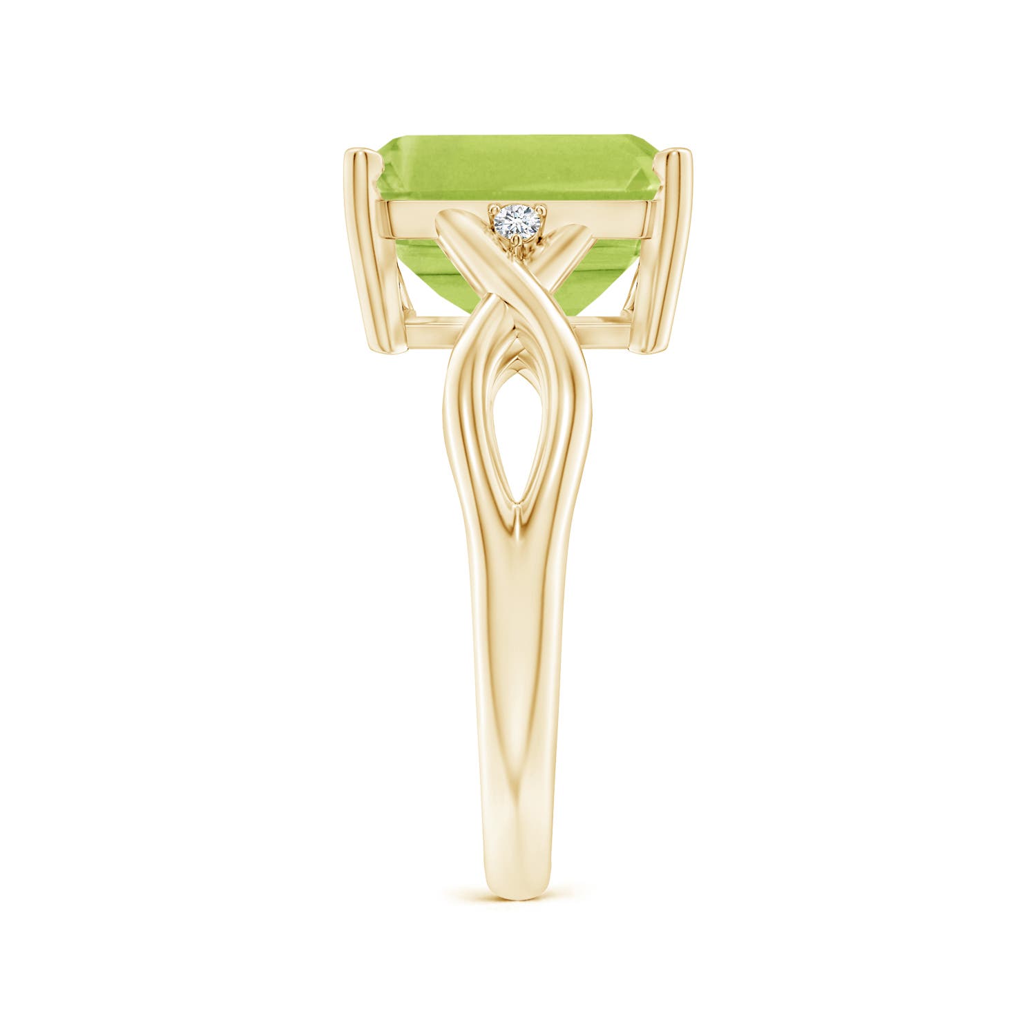 AA - Peridot / 3.83 CT / 14 KT Yellow Gold