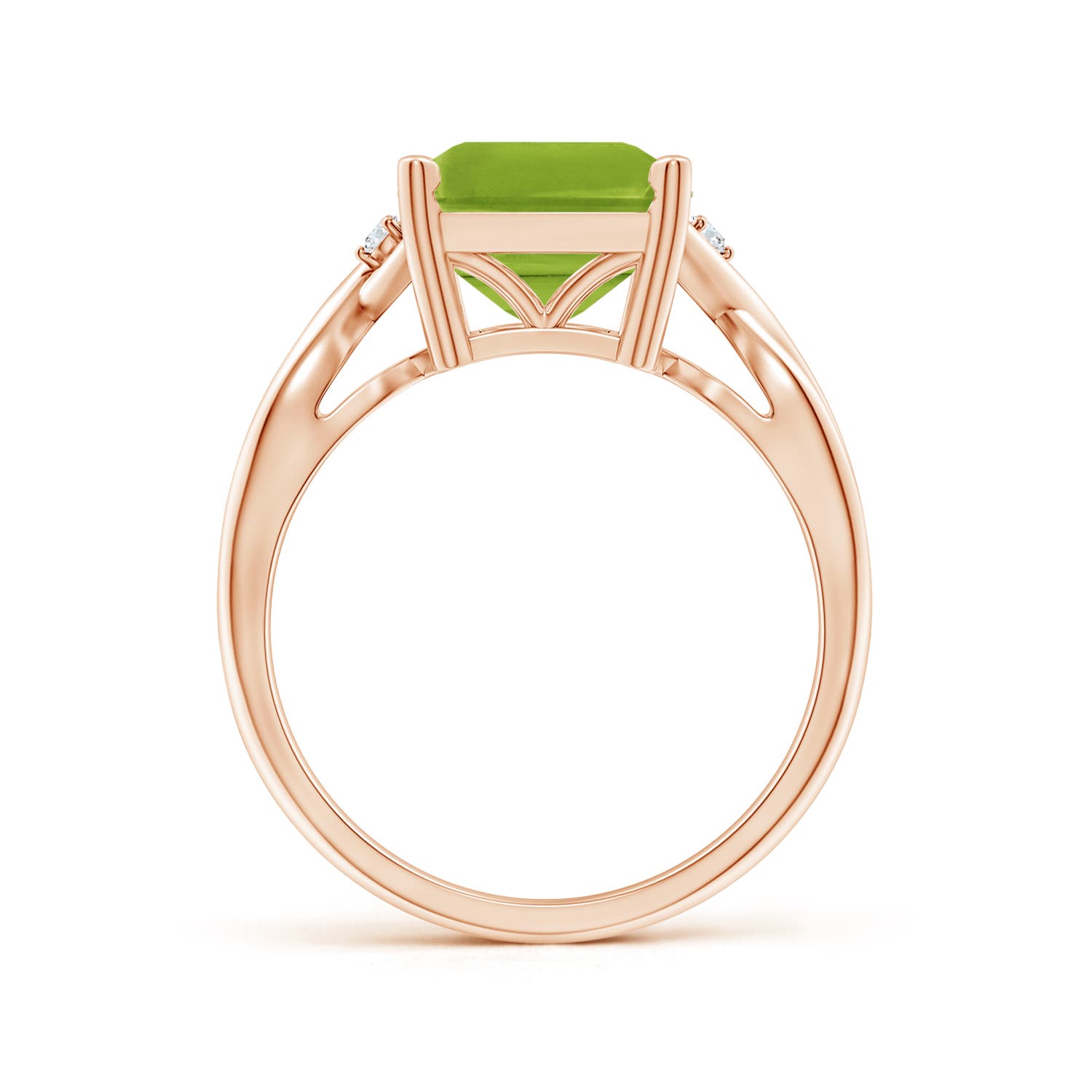 AAA - Peridot / 3.83 CT / 14 KT Rose Gold